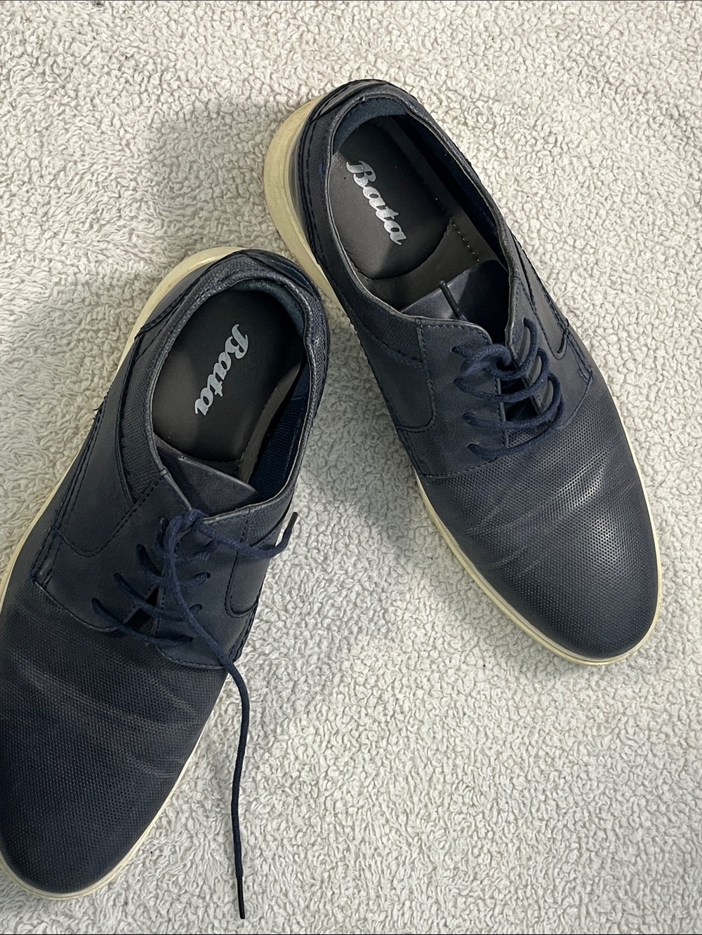 Bata Men’s Navy Lace-Up Derby Shoes